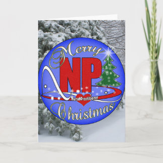 NP CHRISTMAS MERRY - NURSE PRACTITIONER HOLIDAY CARD