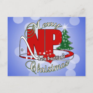 NP CHRISTMAS Nurse Practitioner Holiday Postcard