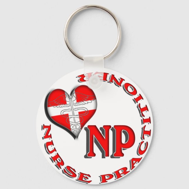 NP CIRCULAR LOGO NURSE PRACTITIONER KEY RING (Front)