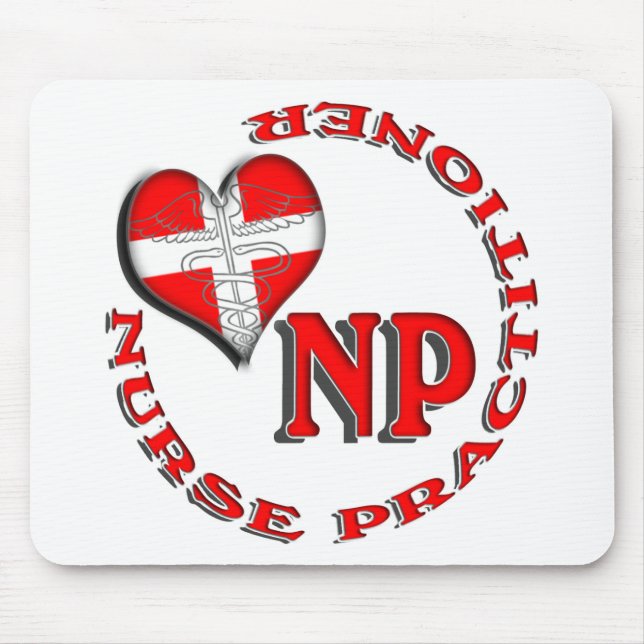 NP CIRCULAR LOGO NURSE PRACTITIONER MOUSE PAD (Front)