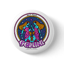 NP Gemini, 2¼ Inch Round Button