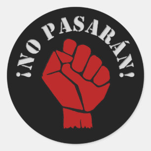NP PASARAN CLASSIC ROUND STICKER