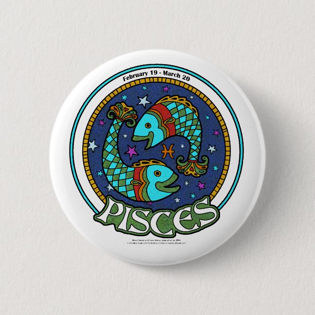 NP Pisces Round Button (Front)