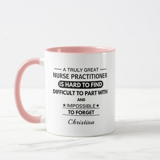 NP Thank You Personalized Nurse Practitioner Mug (Left)