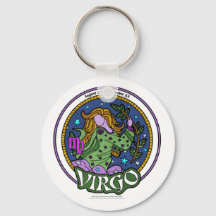 NP Virgo 2.25" Basic Button Keychain