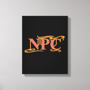 NPC Do Not Maim Rob or Kill Funny RPG Canvas Print