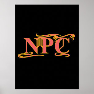 NPC Do Not Maim Rob or Kill Funny RPG Poster