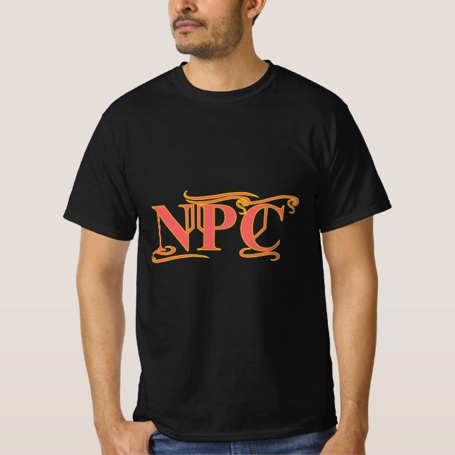 NPC Do Not Maim Rob or Kill Funny RPG T-Shirt (Front)