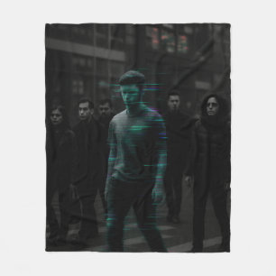 NPC Hunt - Target Glitch Captured Fleece Blanket