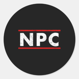 Npc Meme - Non Player Character 1 Classic Round Sticker