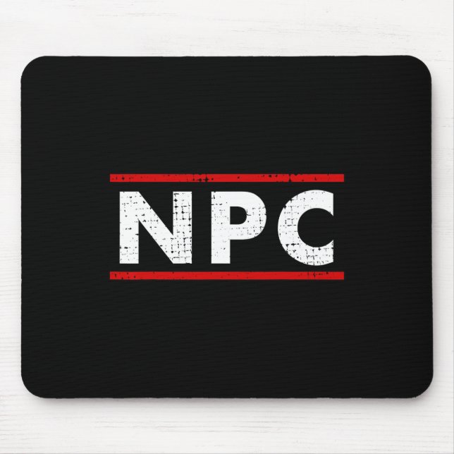 Npc Meme - Non Player Character 1  Mouse Pad (Front)