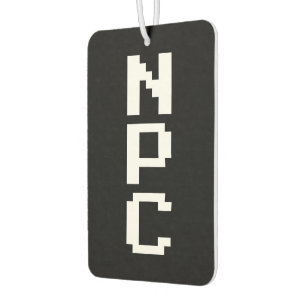 NPC - Non Playable Character Car Air Freshener