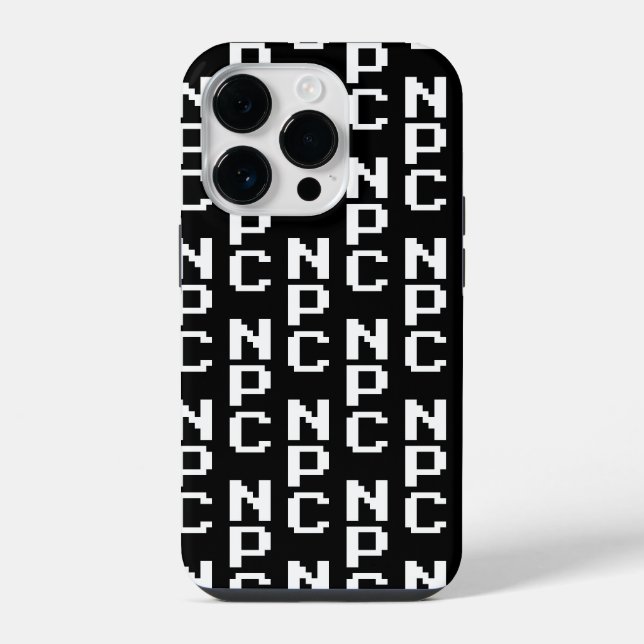 NPC - Non Playable Character iPhone Case (Back)