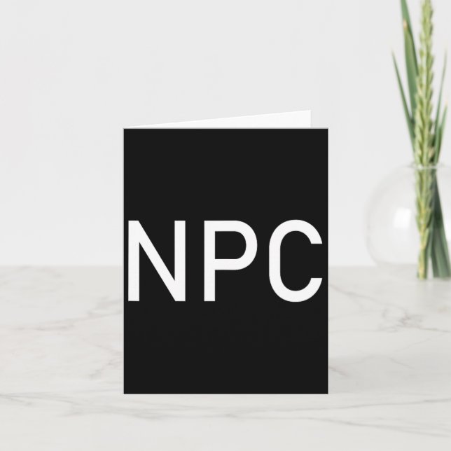 Npc Playing Halloween Fun Larp Rpg Role  Card (Front)