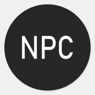Npc Playing Halloween Fun Larp Rpg Role Classic Round Sticker