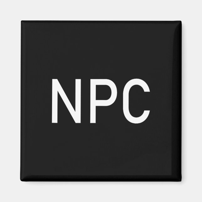 Npc Playing Halloween Fun Larp Rpg Role  Magnet (Front)