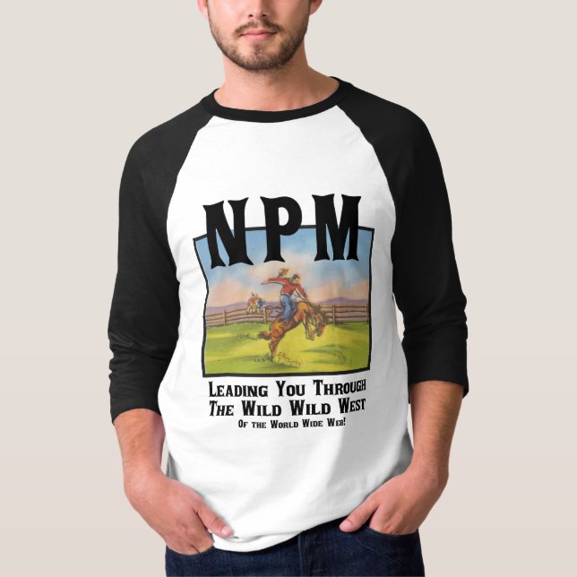 NPM Wild West Raglan T-Shirt (Front)