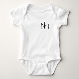 Nr.1 Rompertje for twin Baby Bodysuit