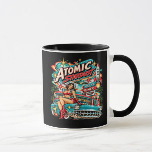 NRH Atomic Stardust – 1950s Space Age Diner Vintag Mug