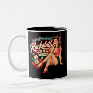 NRH Rockabilly Girl Mug – 1950s Vintage Pin-Up Ame