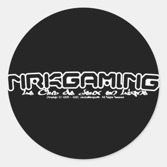 nrkGaming CJL-2011WT Classic Round Sticker (Front)