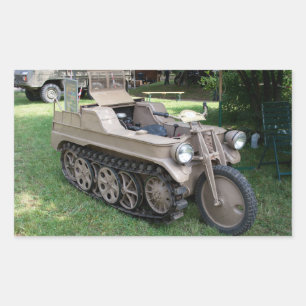 NSU Kettenkrad Rectangular Sticker