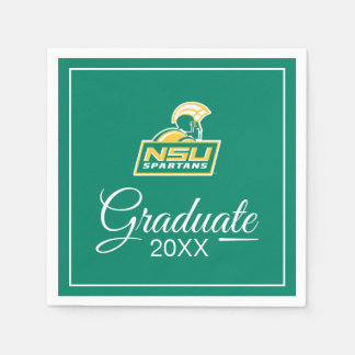 NSU Spartans Graduate Napkin
