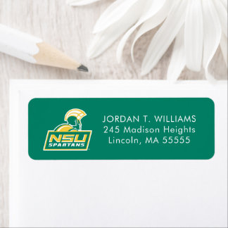 NSU Spartans Graduate Return Address Label