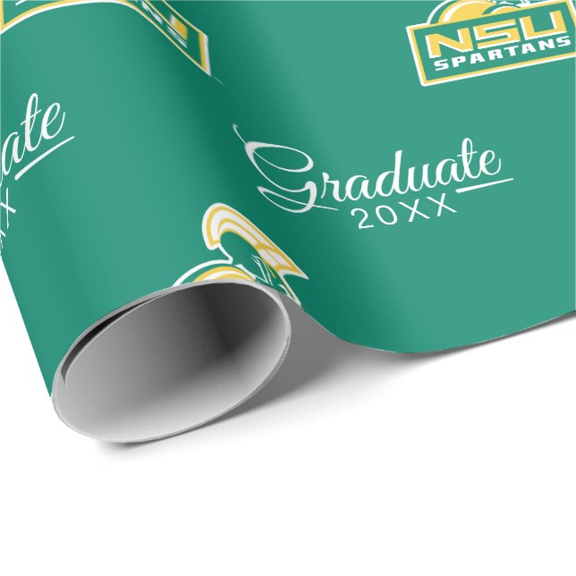 NSU Spartans Graduate Wrapping Paper (Roll Corner)