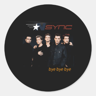Nsync Official Bye Classic Round Sticker