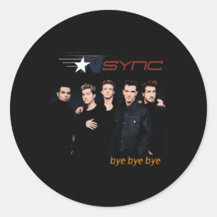 Nsync Official Bye Classic Round Sticker