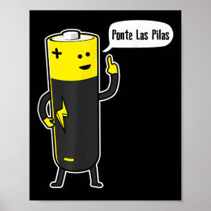 Nte Las Las Battery Motivational  Poster