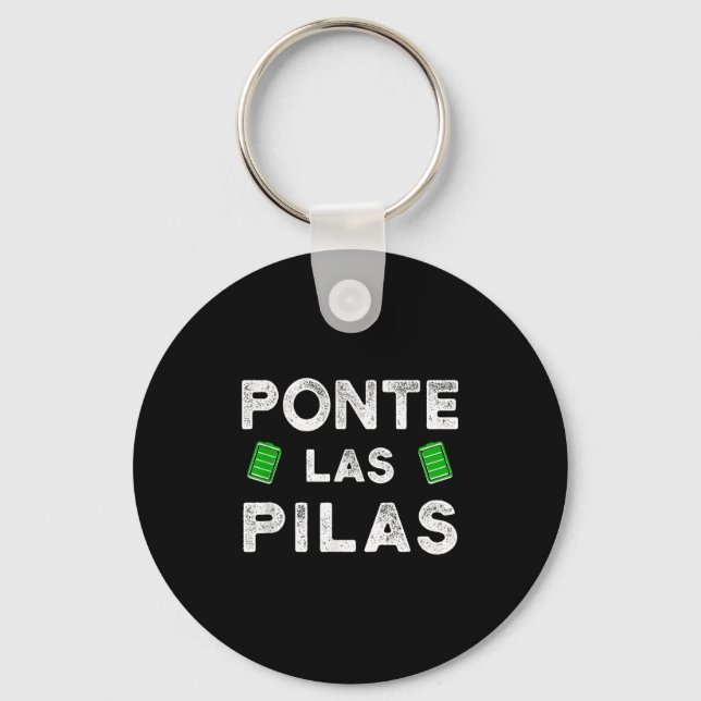Nte Las Las Funny Spanish Saying Motivational  Key Ring (Front)