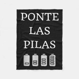 Nte Las Las Spanish Saying Motivational Fleece Blanket
