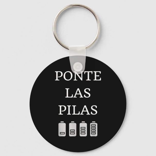 Nte Las Las Spanish Saying Motivational  Key Ring (Front)