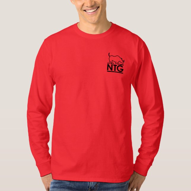 NTG Men's Red Longsleeve T-Shirt (Front)