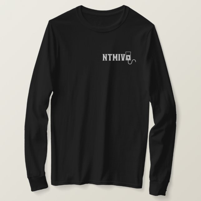NTMIV Black Long-T T-Shirt (Design Front)