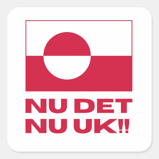 Nu Det Nu Uk Make America Go Away Square Sticker (Front)