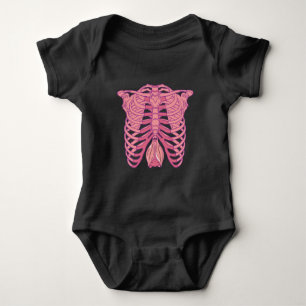 Nu Goth Bat Skeleton aesthetic gothic wiccan pagan Baby Bodysuit