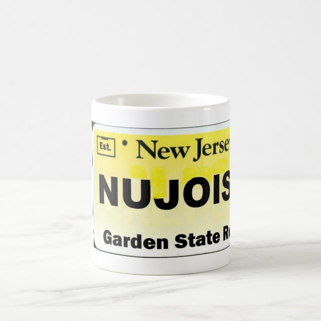 NU JOISY License Plate Coffee Mug (Center)