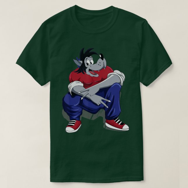 Nu Pogodi Wolf Russia Putin CCCP Soviet Rassija  T-Shirt (Design Front)