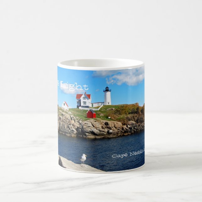 Nubble Light, Cape Neddick, Maine Coffee Mug (Center)