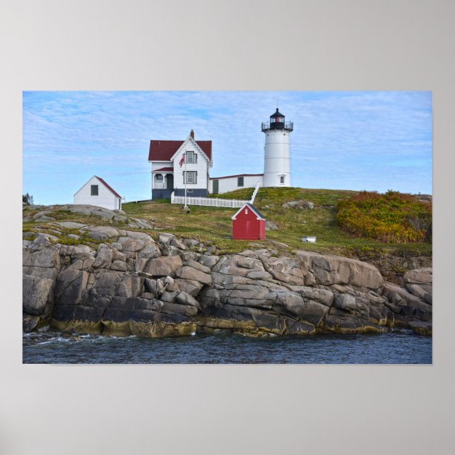 Nubble Light, Cape Neddick, Maine Poster (Front)