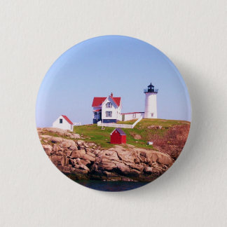 Nubble LIght House 6 Cm Round Badge