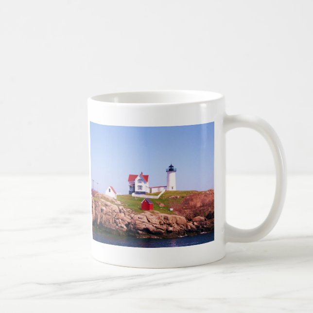 Nubble LIght House Coffee Mug (Right)