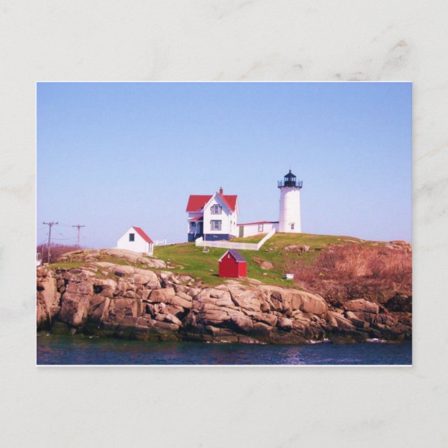 Nubble LIght House Postcard (Front)