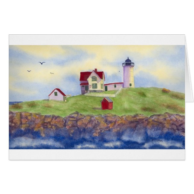Nubble Light House York Maine (Front Horizontal)