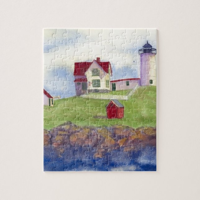 Nubble Light House York Maine Jigsaw Puzzle (Vertical)
