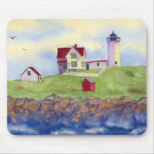 Nubble Light House York Maine Mouse Pad