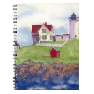 Nubble Light House York Maine Notebook